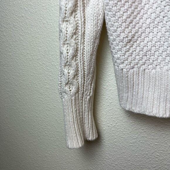 Ana Ivory Boho Studded Fringe Cable
Knit Sweater XS - Picture 3 of 8